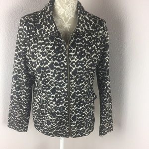 Laura Ashley Animal Print Jacket Medium